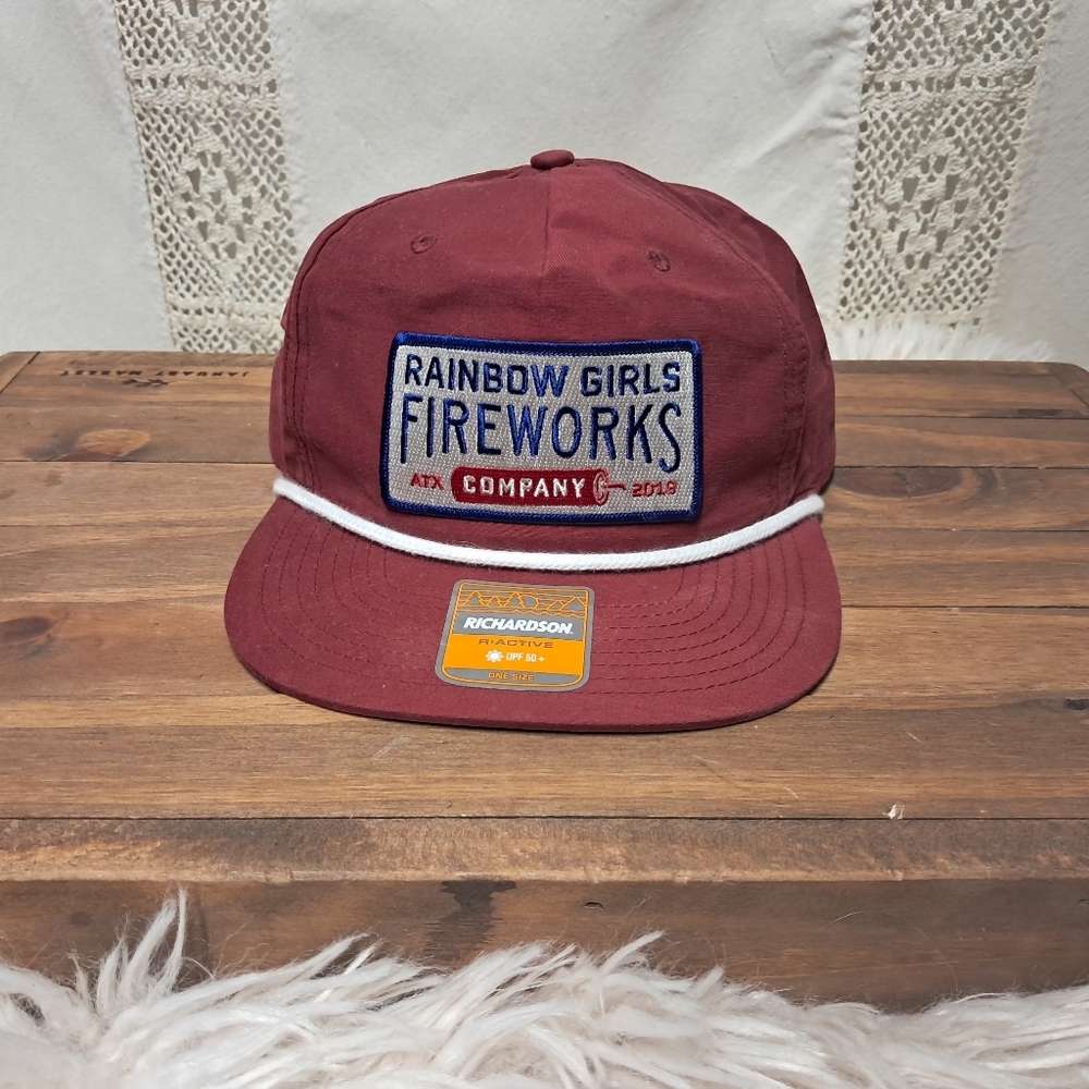 Rainbow Girls Fireworks Company Hat NWT